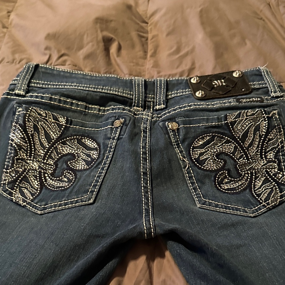 Miss Me Embellished Blue Jeans